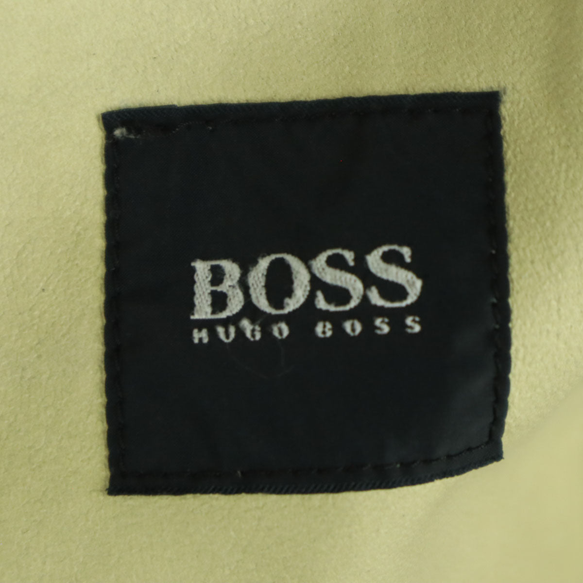 HUGO BOSS ヒューゴボス 長袖 ボタンアップ レザージャケット ベージュ系 メンズ