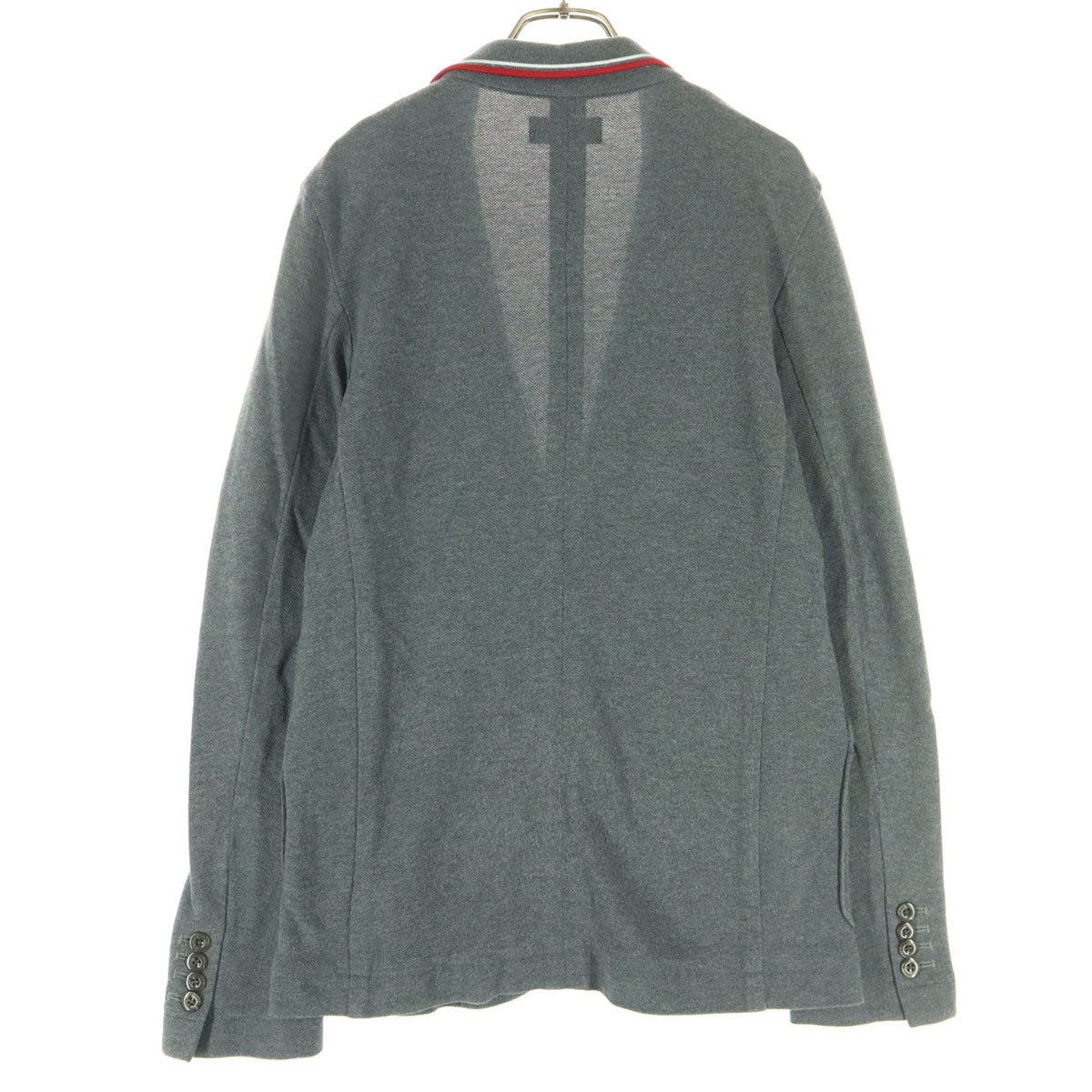 美品 FRED PERRY フレッドペリー ワンポイントロゴ 長袖 テーラードジャケット M グレー メンズ