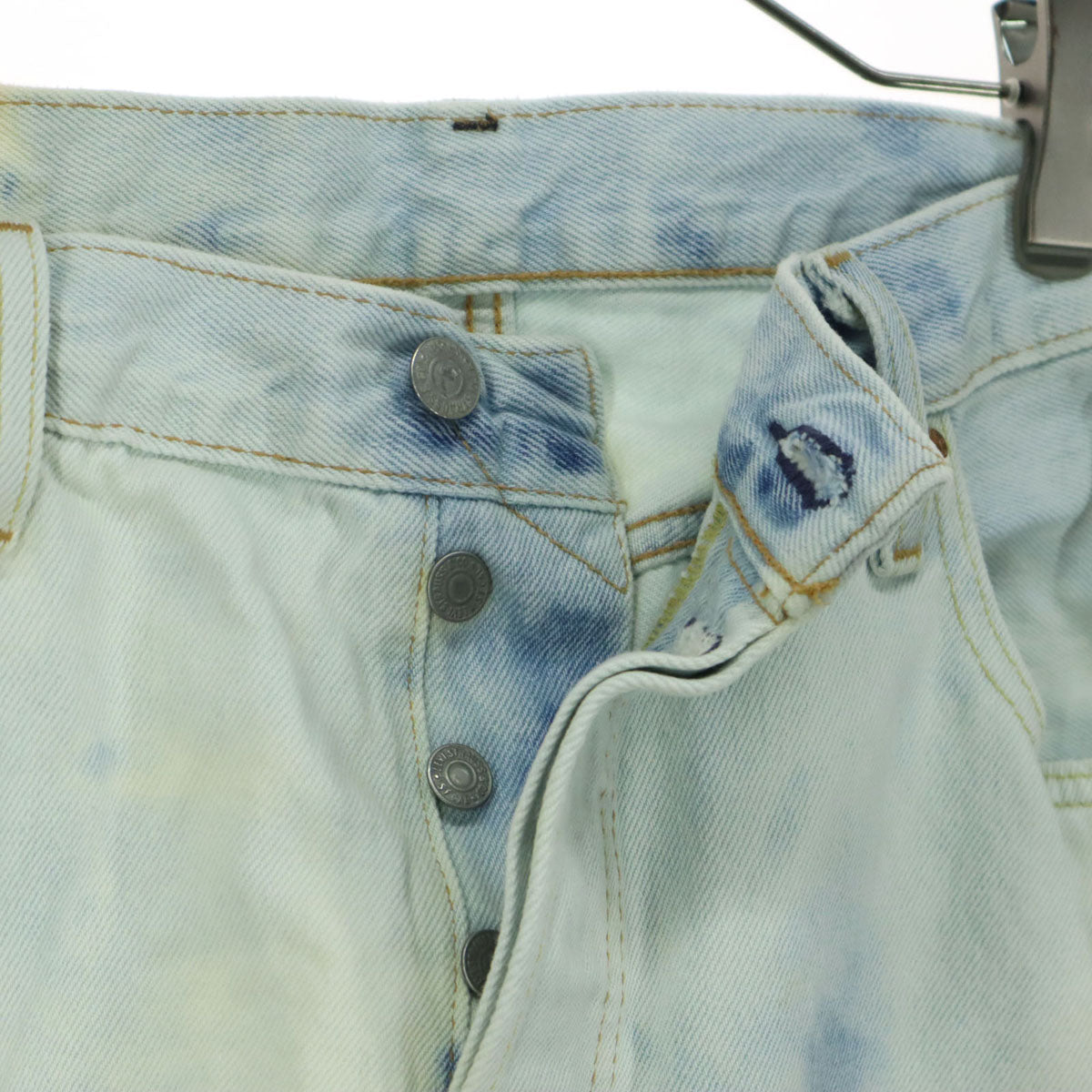 Levi's PREMIUM リーバイス プレミアム 501 ブリーチ加工 デニムパンツ w36 ブルー メンズ