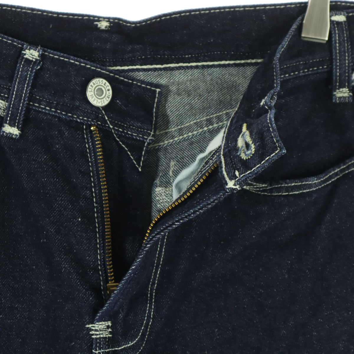 美品 Levi's RED リーバイスレッド ストレートデニムパンツ w28 インディゴ系 505 レディース