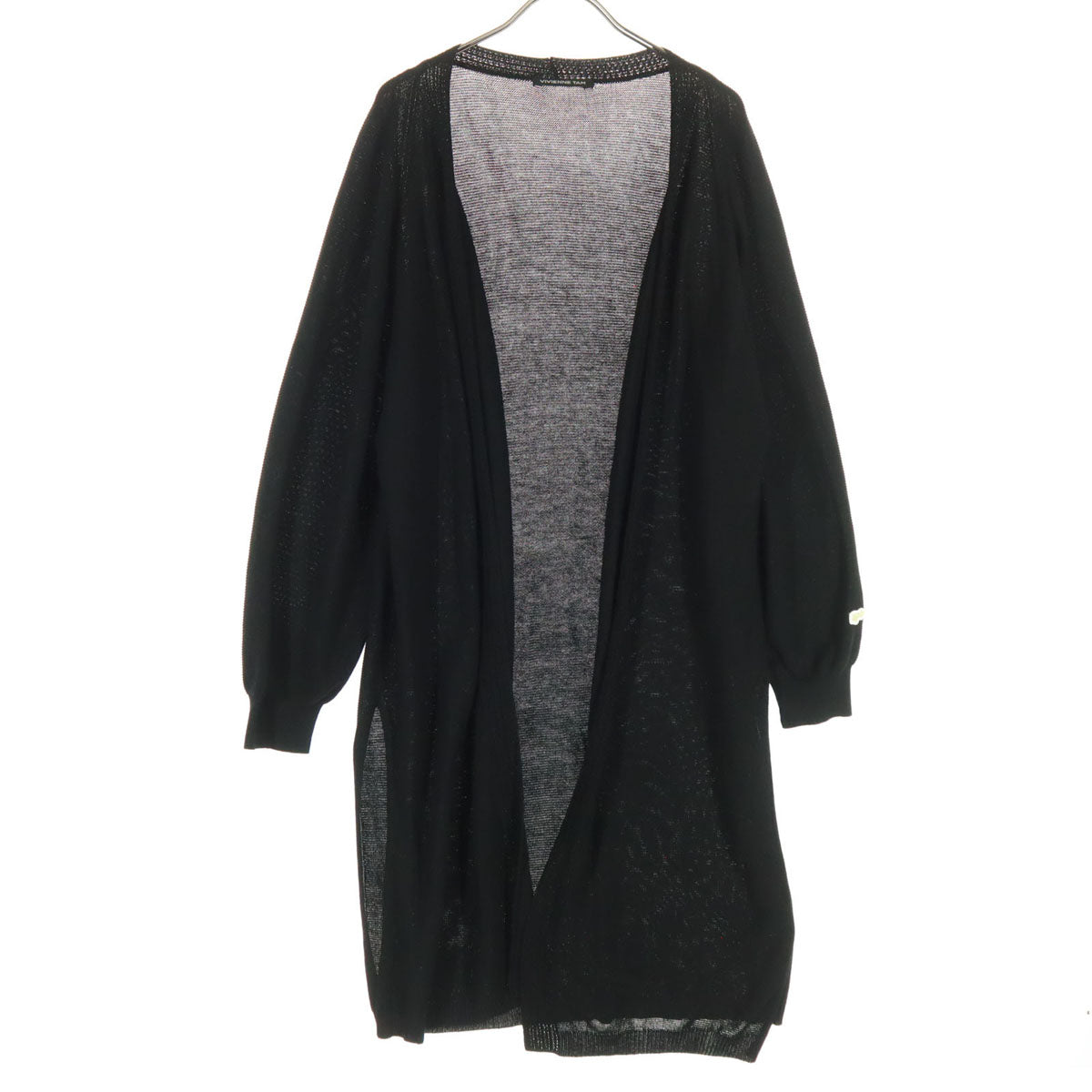 美品 VIVIENNE TAM ヴィヴィアンタム 長袖 カーディガン 38 ブラック レディース
