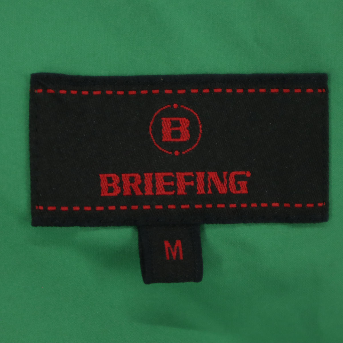 BRIEFING ブリーフィング WIND AND SEA ワンポイントロゴ 長袖 フード付 ジップジャケット M グリーン ウィンダンシー メンズ