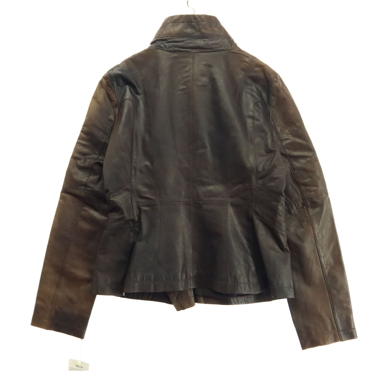 RITSUKO SHIRAHAMA リツコシラハマ 長袖 レザージャケット 3 ブラウン レディース