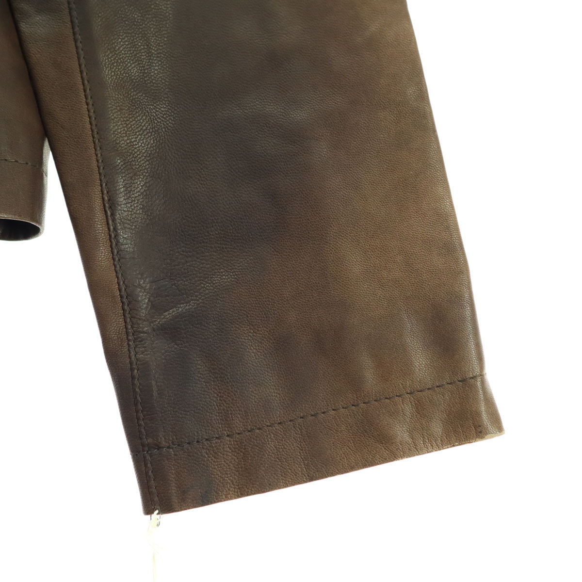 RITSUKO SHIRAHAMA リツコシラハマ 長袖 レザージャケット 3 ブラウン レディース