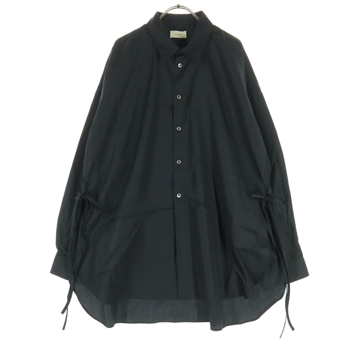 美品 toironier トワロニエ 長袖 コットンシャツ F ブラック メンズ