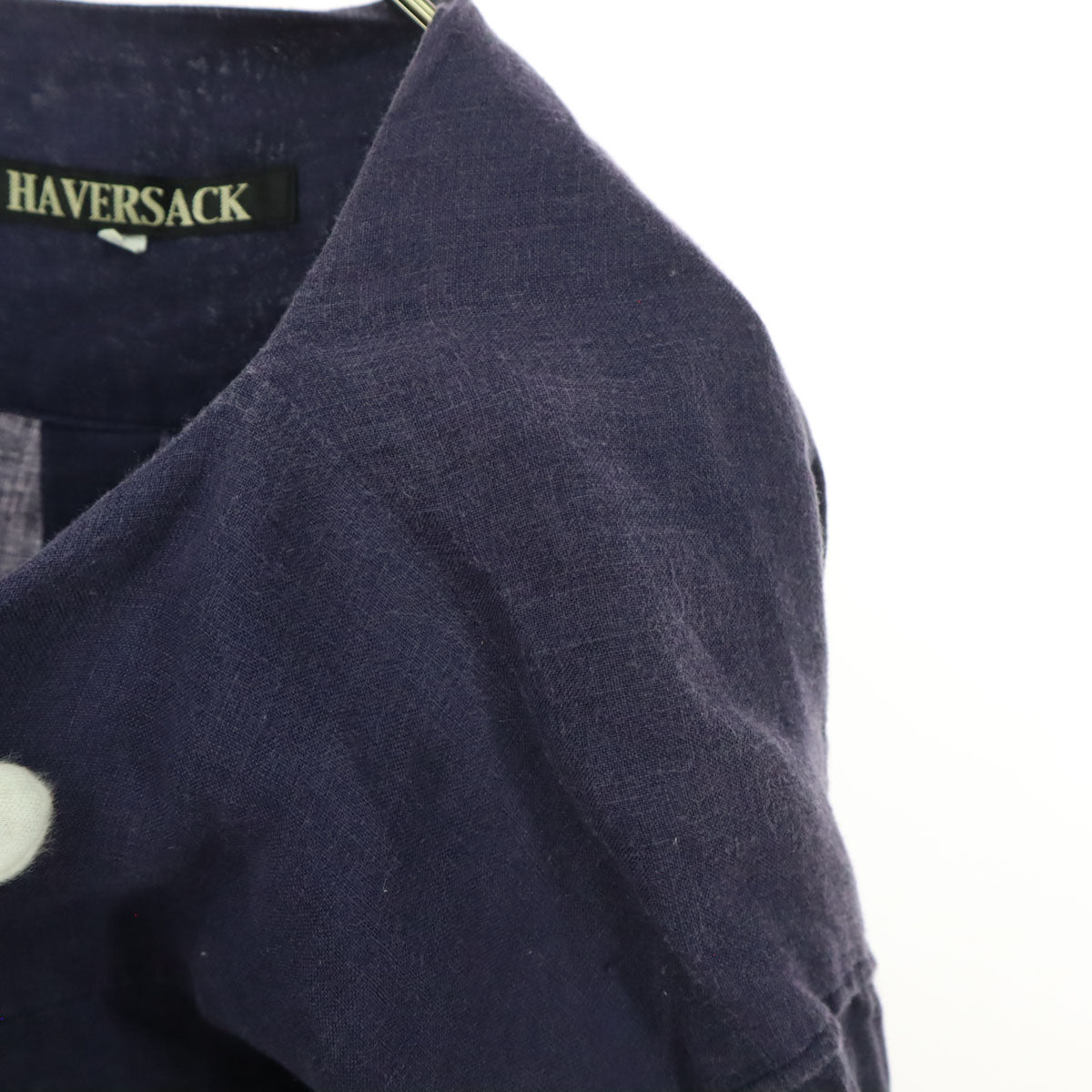 HAVERSACK ハバーサック 日本製 長袖 リネン ボートネック チュニック 1 ネイビー レディース