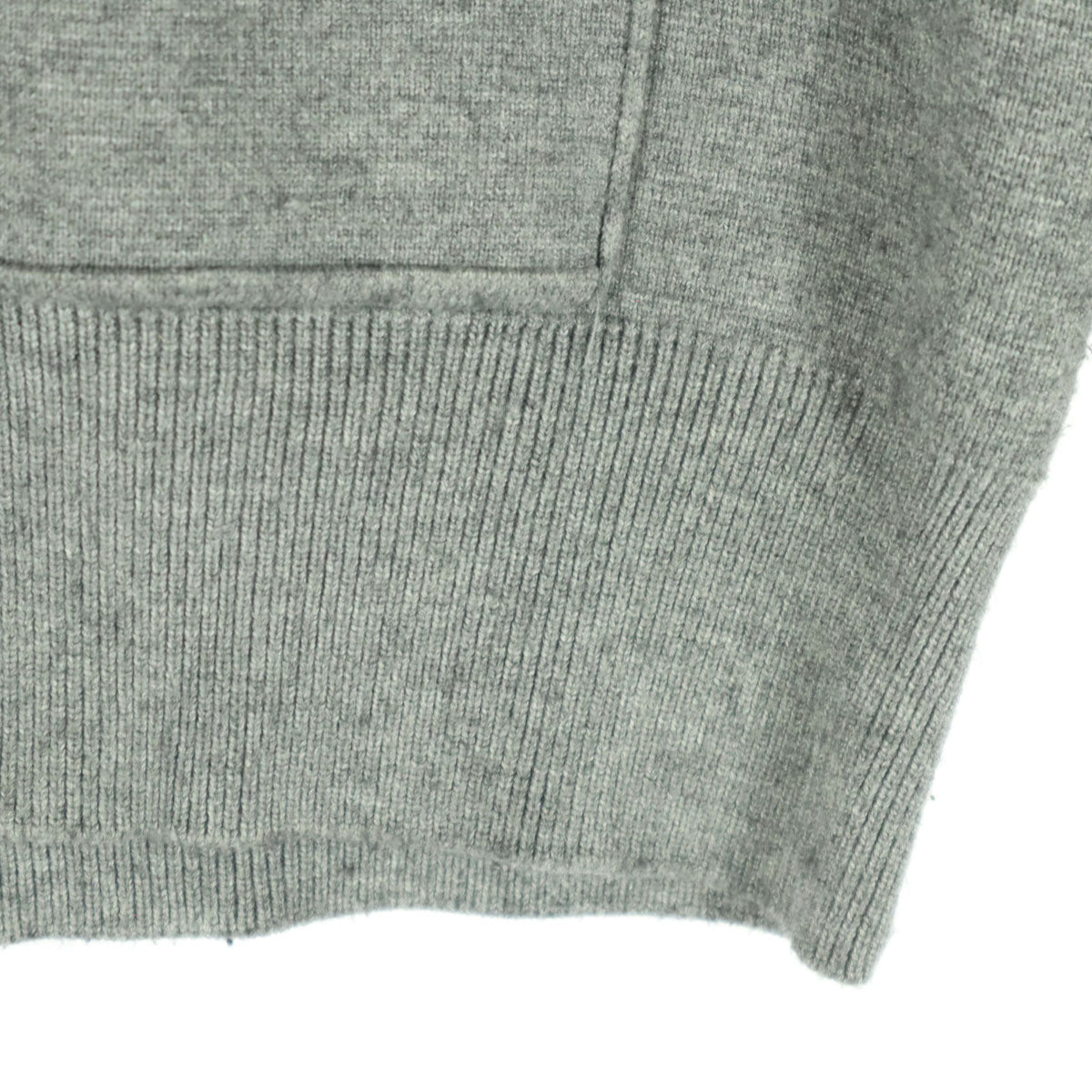 美品 ZARA ザラ 長袖 ニットジャケット S グレー 肩パッド レディース