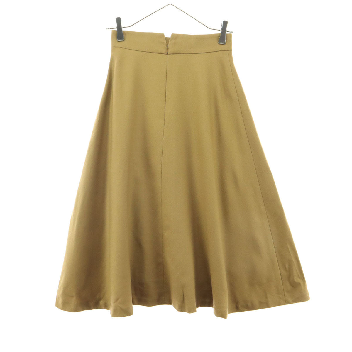 美品 ANAYI アナイ ミディ丈 フレアスカート 34 ブラウン レディース