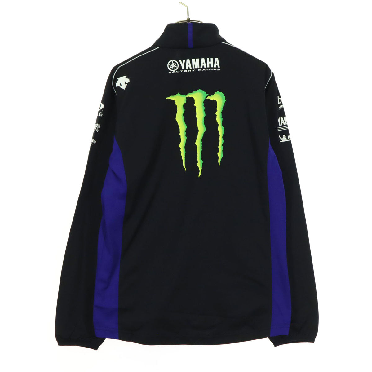 未使用 YAMAHA ヤマハ 2021年 モンスターエナジー Moto GP プリント 長袖 オフィシャルウェア ジャケット S ブラック レーシング メンズ