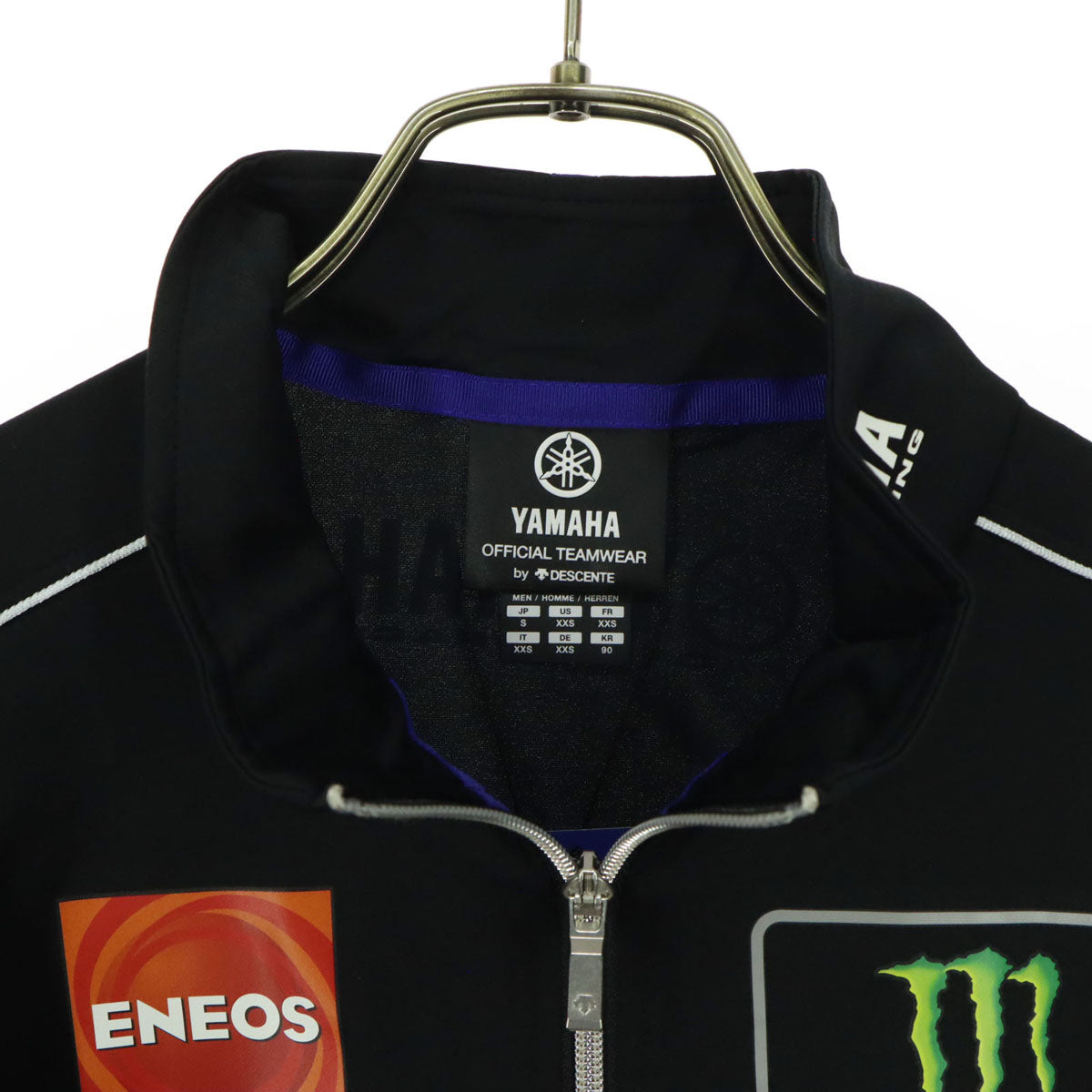未使用 YAMAHA ヤマハ 2021年 モンスターエナジー Moto GP プリント 長袖 オフィシャルウェア ジャケット S ブラック レーシング メンズ