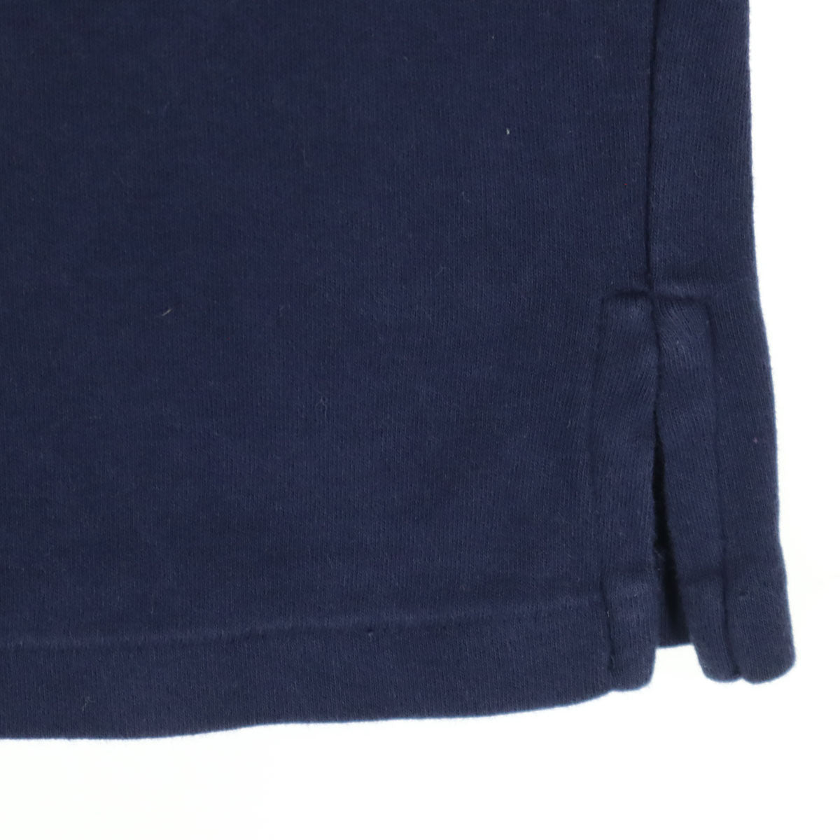 POLO RALPH LAUREN ポロラルフローレン ワンポイントロゴ 長袖 ハーフジップ Tシャツ M ネイビー ロンT キッズ