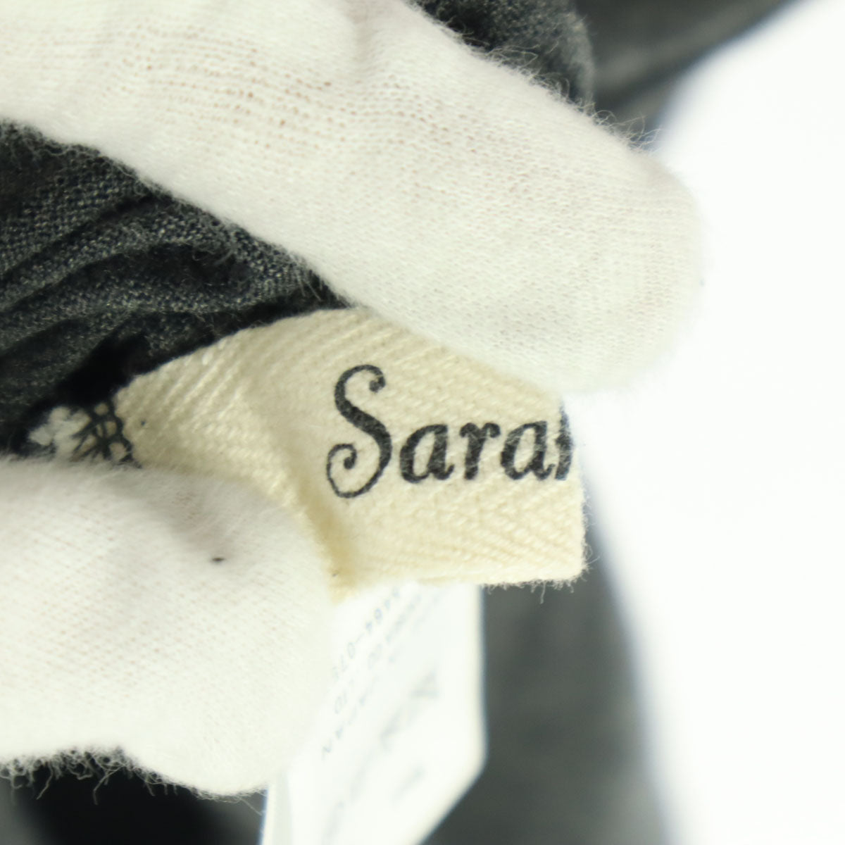 美品 Sarahwear サラウェア 長袖 タートルネック 膝丈ワンピース グレー レディース