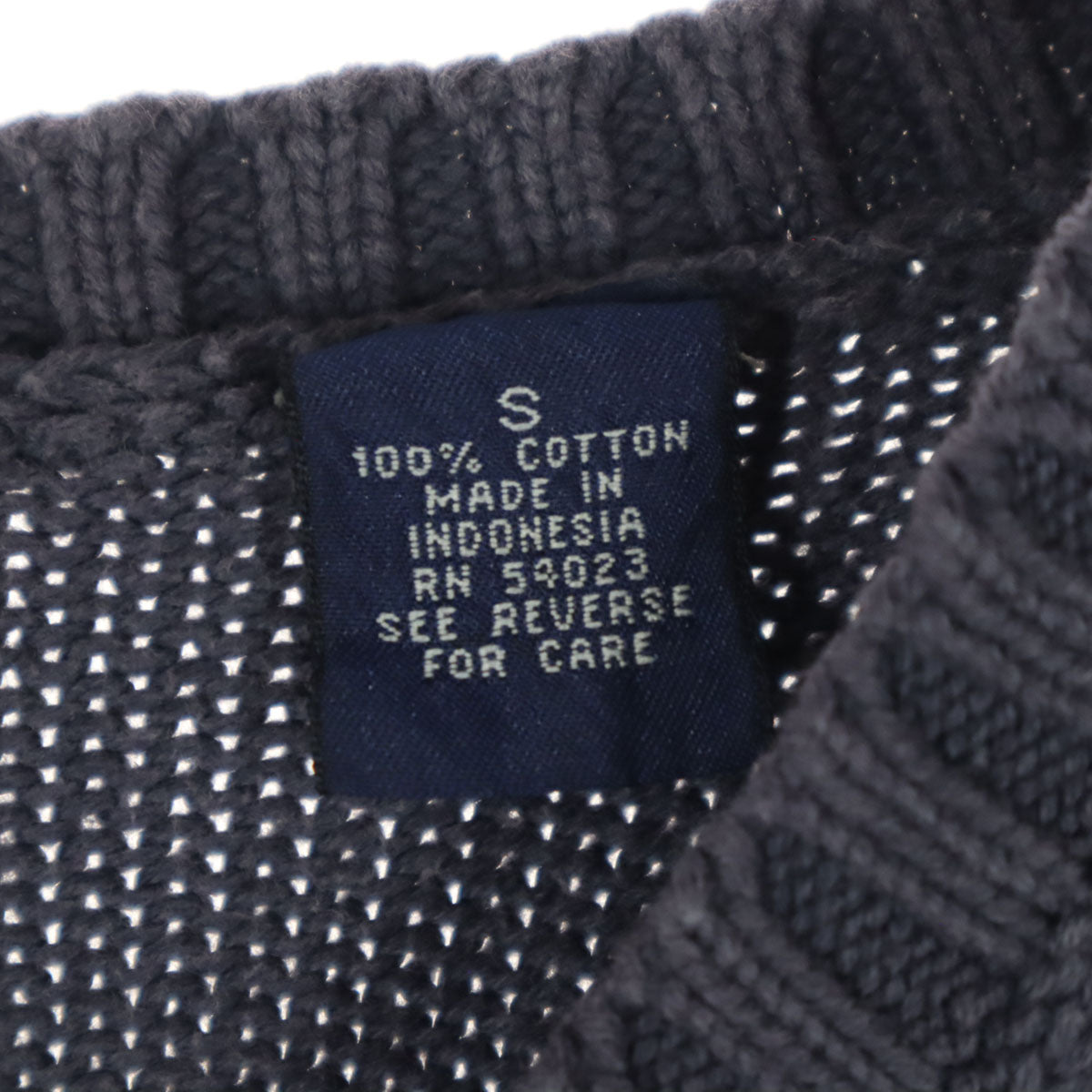 GAP ギャップ 90s オールド ノースリーブ Vネック コットン ニットベスト S グレー メンズ