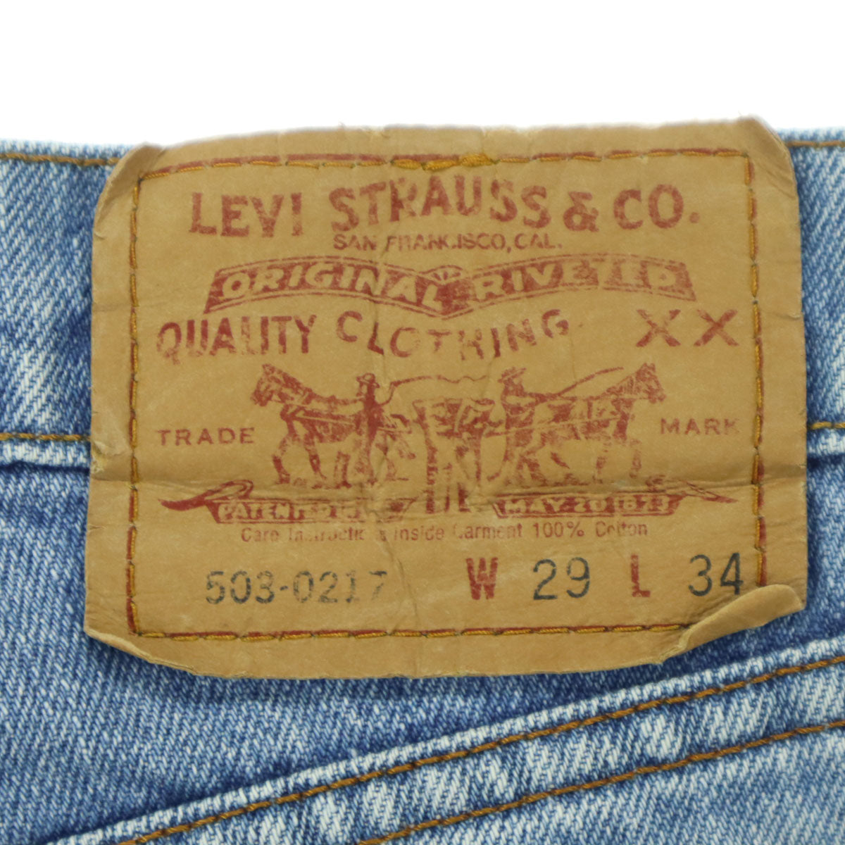 Levi's リーバイス 503 デニムパンツ W29 ライトブルー メンズ