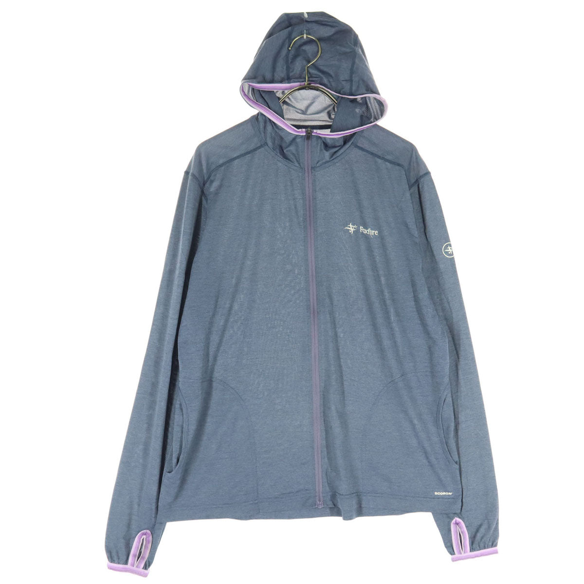 Foxfire フォックスファイヤー ワンポイントロゴ 長袖 フーディジャケット XL グレー レディース