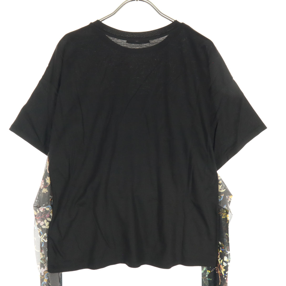 VIVIENNE TAM ヴィヴィアンタム 日本製 花柄 半袖 Tシャツ 42 ブラック レディース