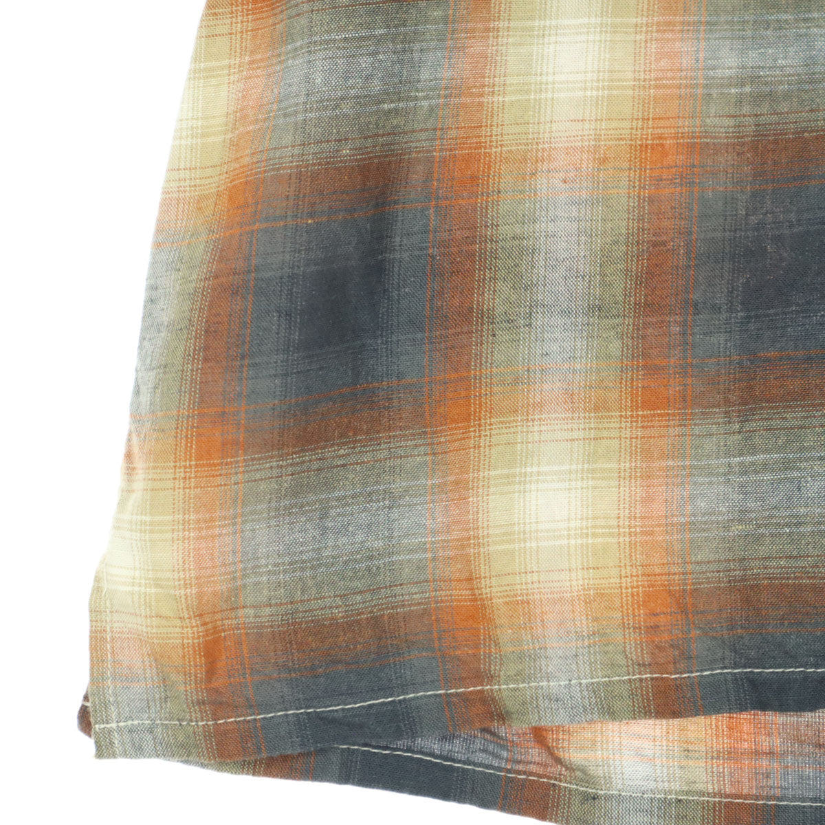 PENDLETON ペンドルトン オンブレチェック柄 半袖 オープンカラーシャツ L ネイビー系 メンズ