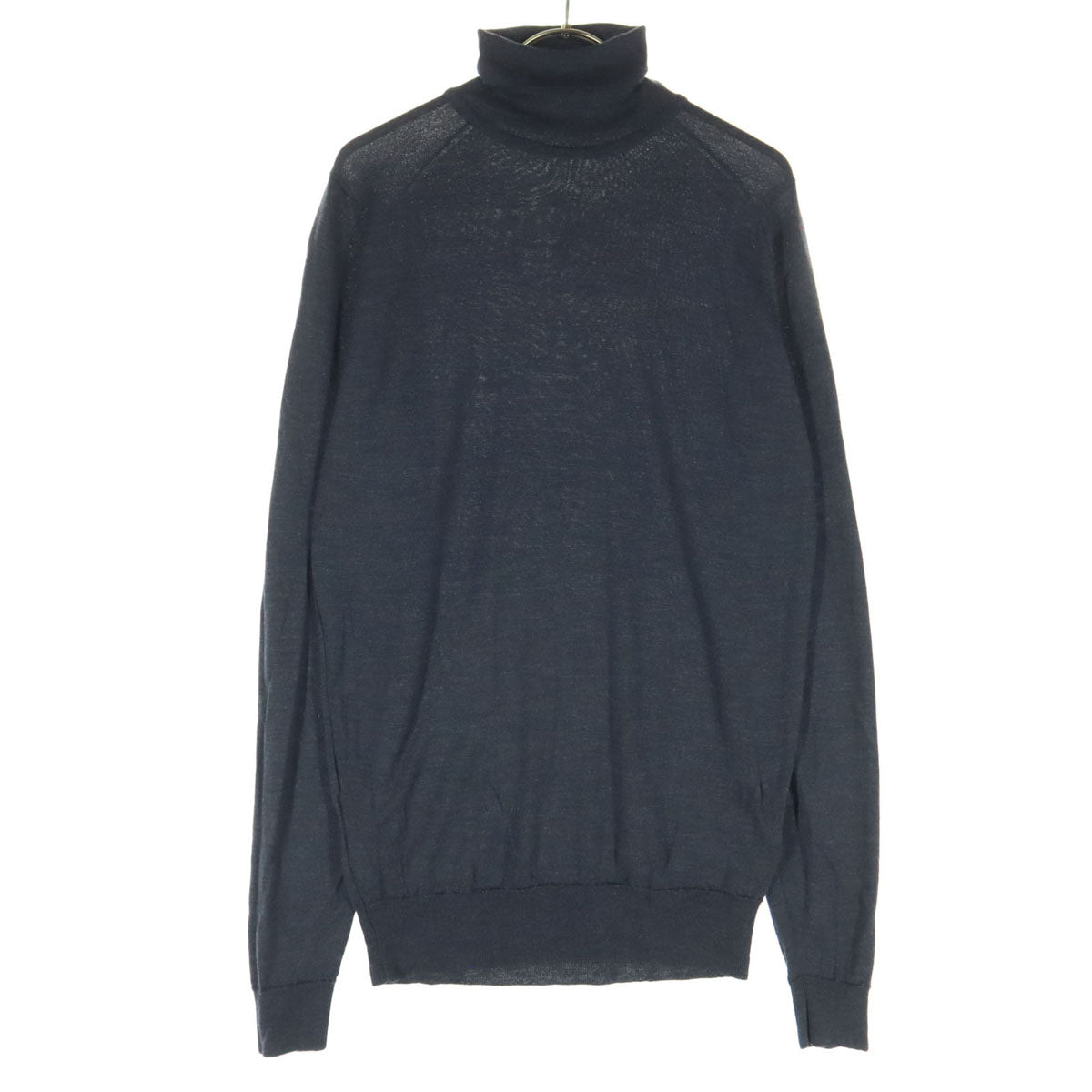 JOHN SMEDLEY ジョンスメドレー イギリス製 長袖 タートルネック セーター M ブラック系 メンズ