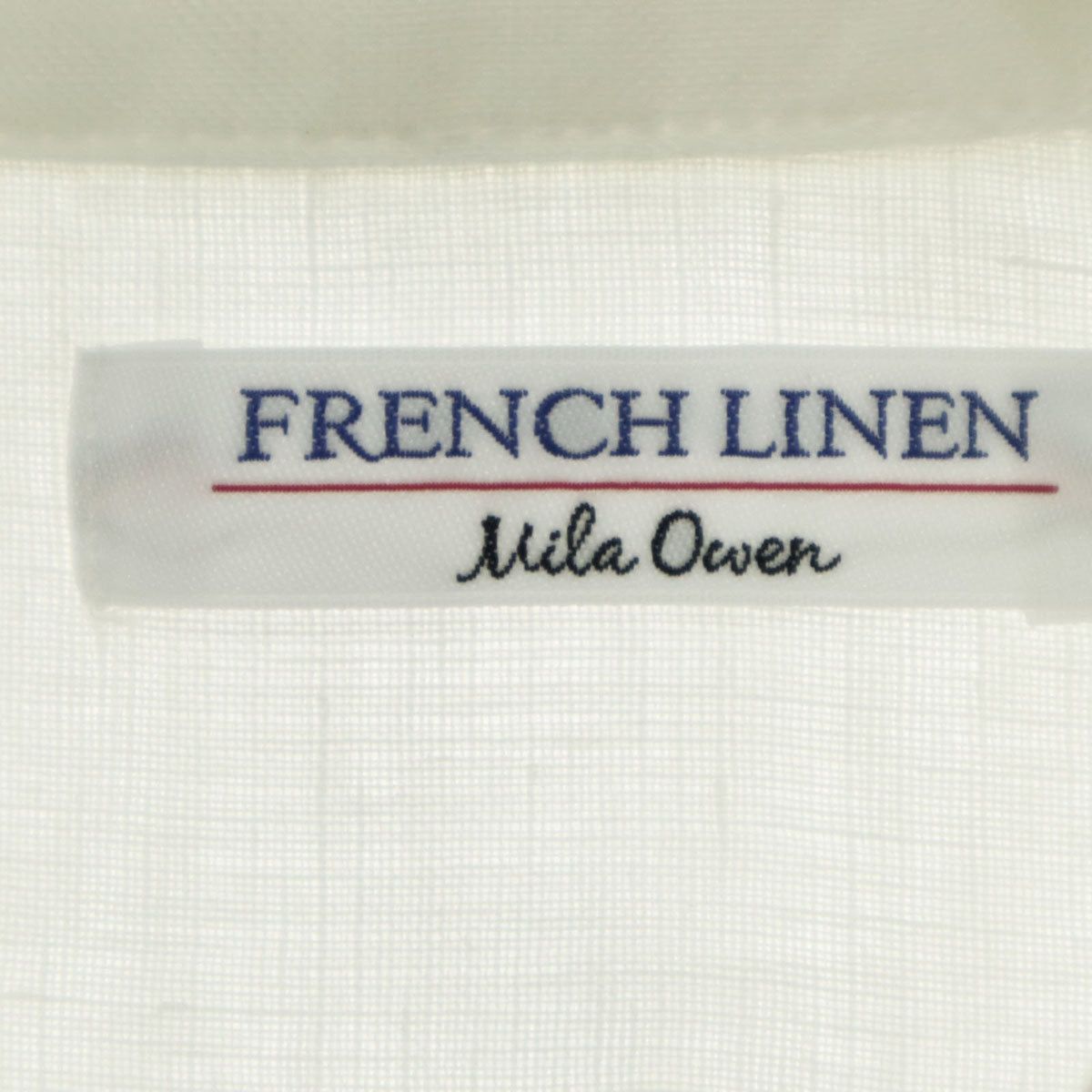 未使用 Mila Owen ミラオーウェン 25SS 長袖 オーバーサイズ リネンシャツ F ホワイト 09WFB251040 フレンチリネン メンズ