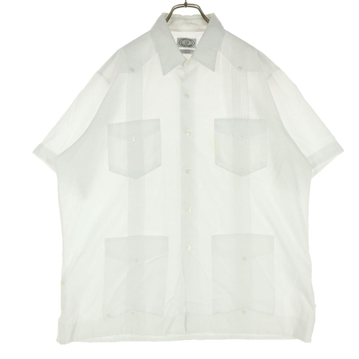 adolfo la guayabera 00s オールド 半袖 キューバシャツ XL ホワイト系 メンズ
