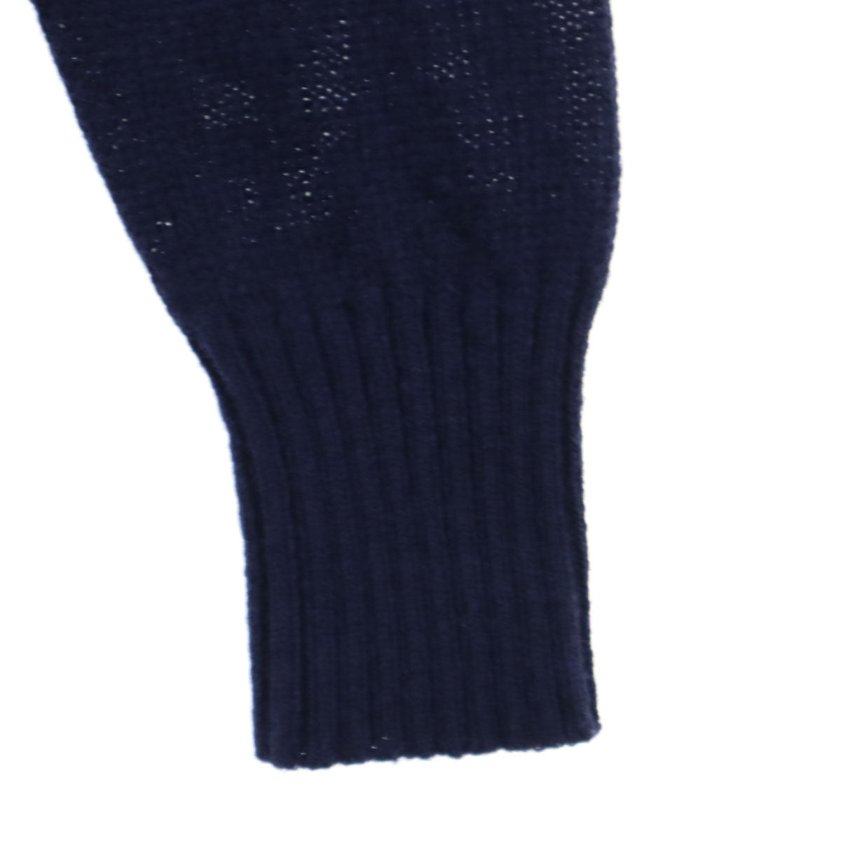 FRED PERRY フレッドペリー ワンポイント 長袖 ニット M ネイビー メンズ