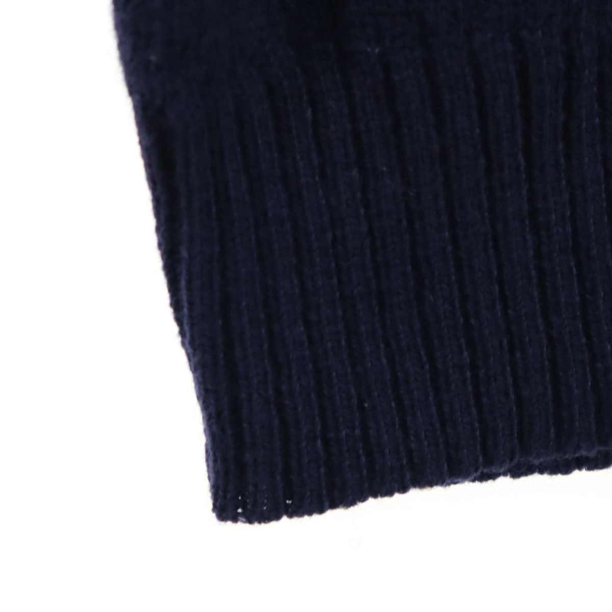 FRED PERRY フレッドペリー ワンポイント 長袖 ニット M ネイビー メンズ