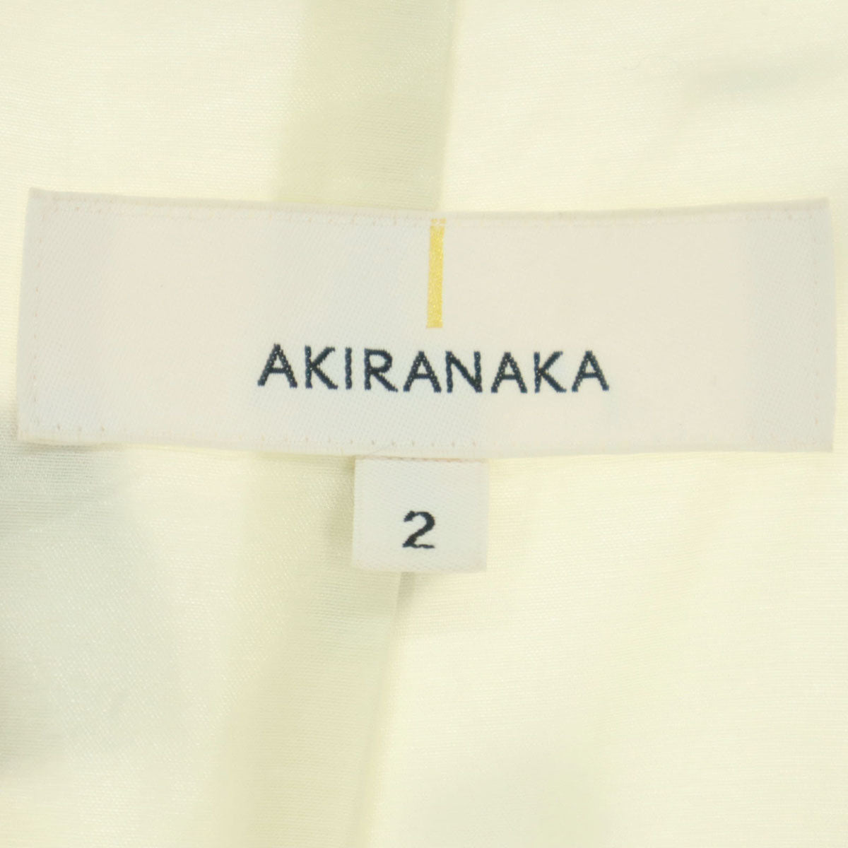 AKIRANAKA アキラナカ 23SS 日本製 ノースリーブ シャツワンピース 2 アイボリー系 レディース