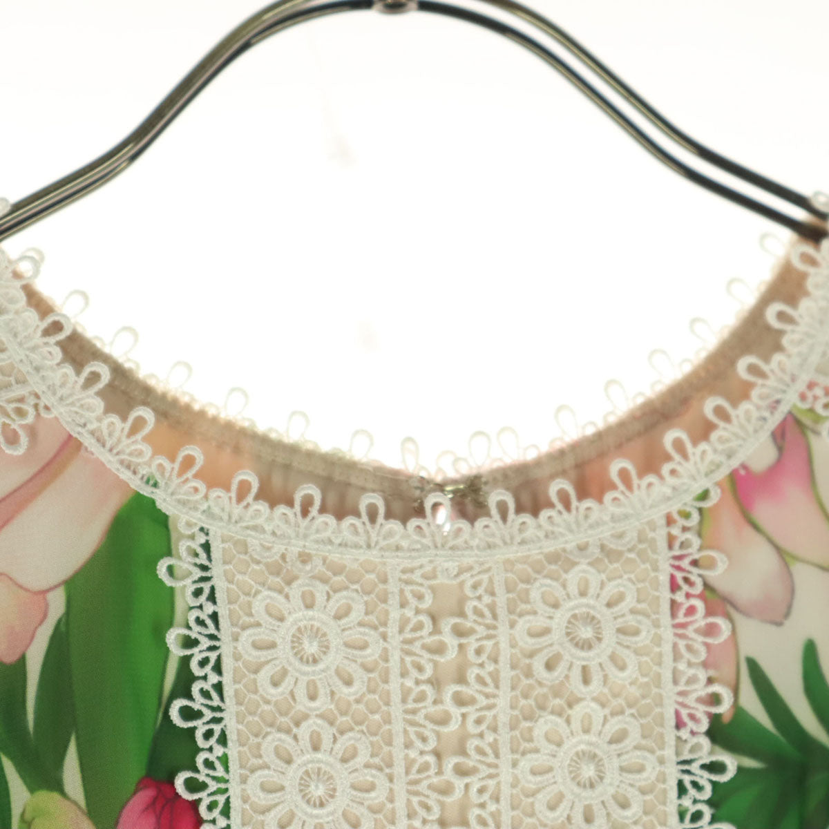 TADASHI SHOJI タダシショージ 花柄 レース ノースリーブ ロングワンピース 0 ベージュ系 レディース