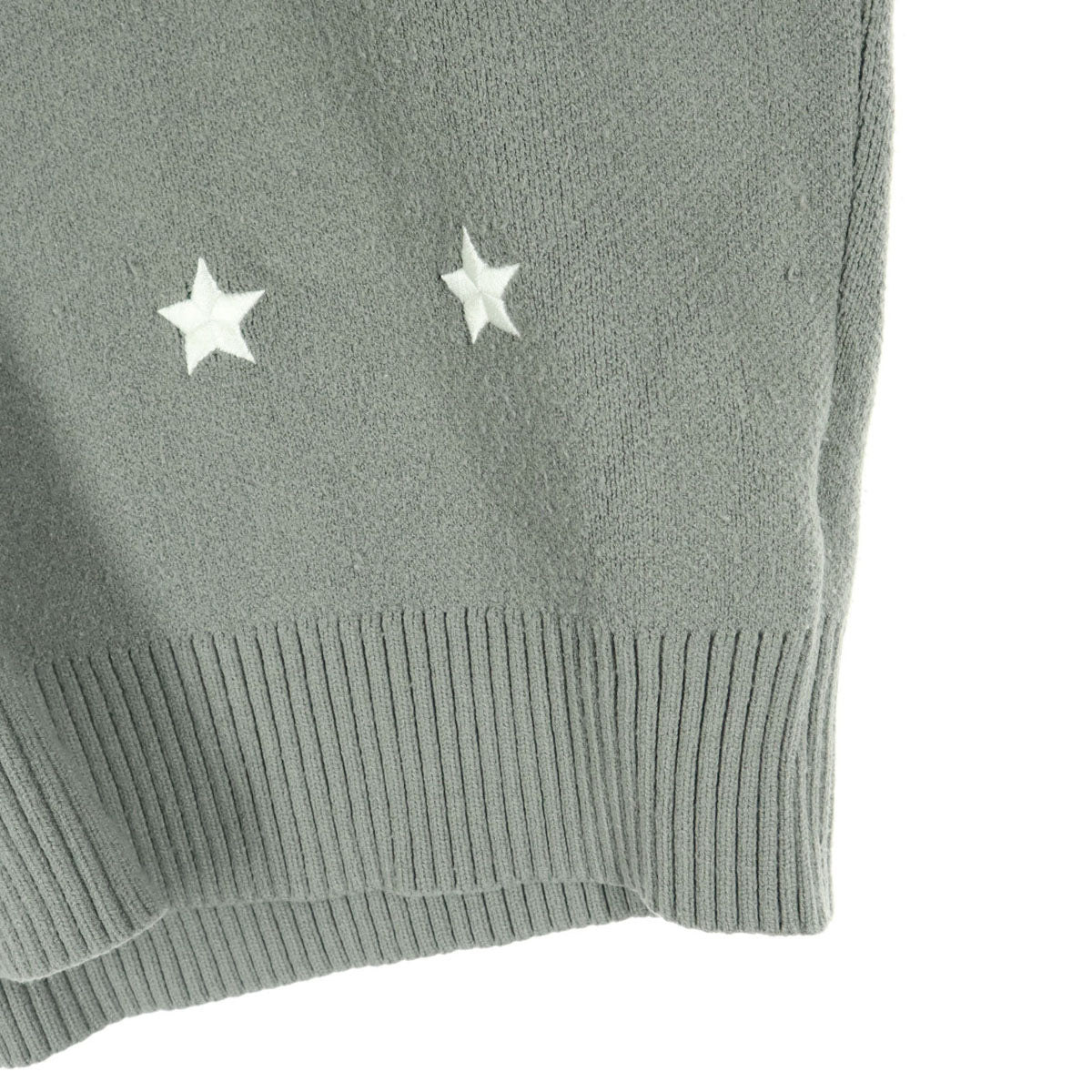 adidas アディダス トレフォイルロゴ 星柄 長袖 セーター S グレー メンズ