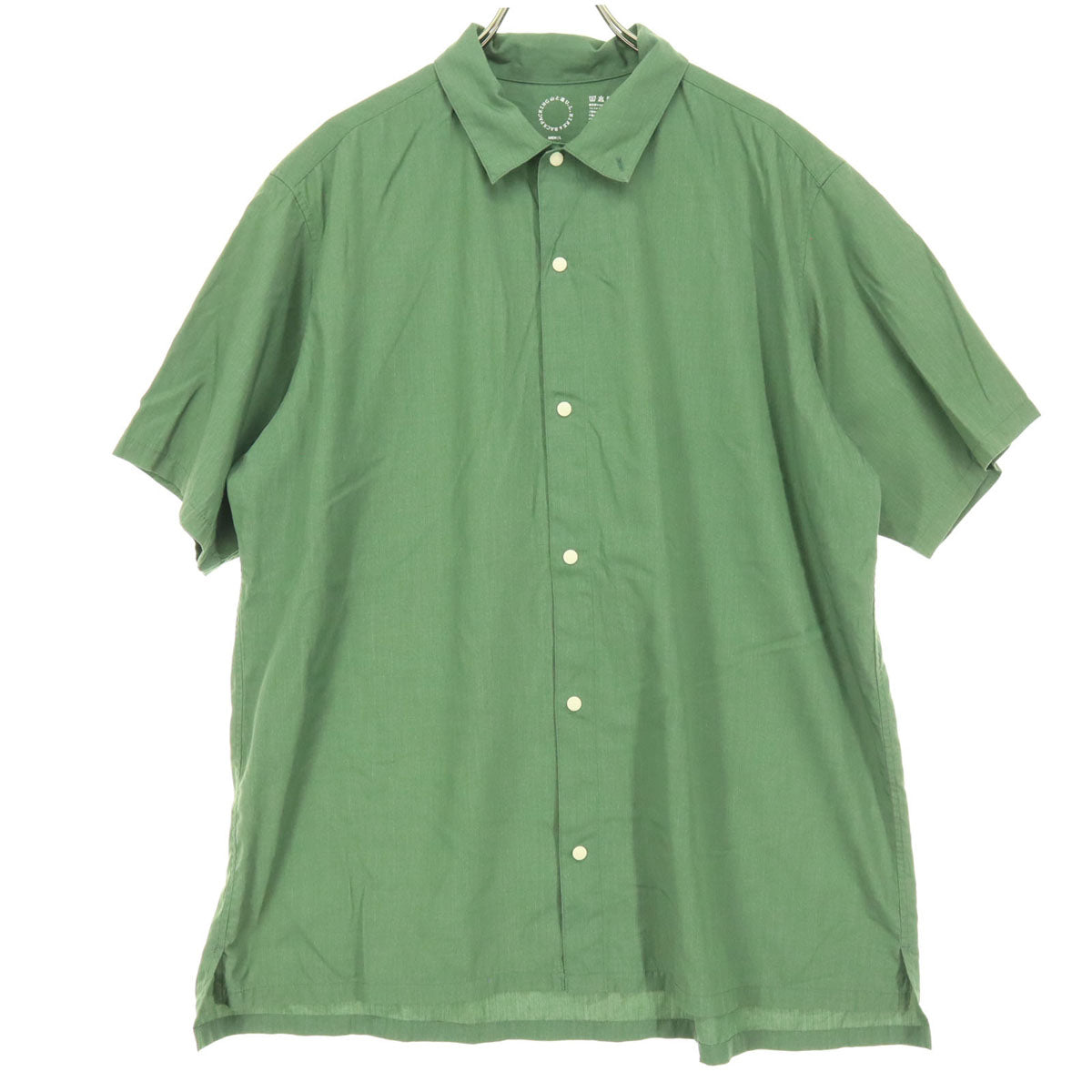 山と道 半袖 シャツ L グリーン メンズ