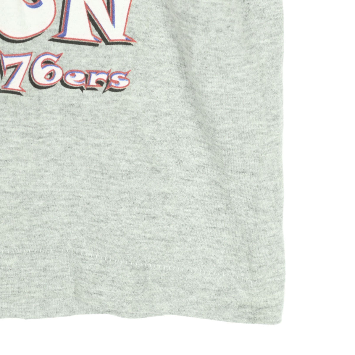 PRO STAGE ワールドスポーツプラザ プロステージ 90s USA製 オールド バスケプリント 半袖 アレン・アイバーソン Tシャツ L ライトグレー デッドストック シングルステッチ メンズ