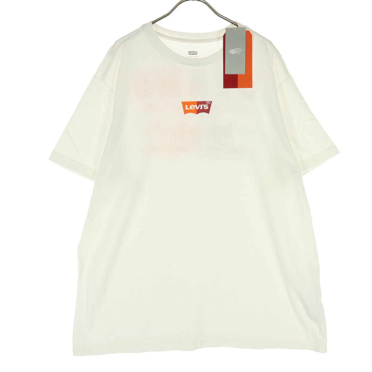 未使用 Levi's リーバイス BEAMS ビームス コラボ ロゴプリント 半袖 Tシャツ XL アイボリー メンズ