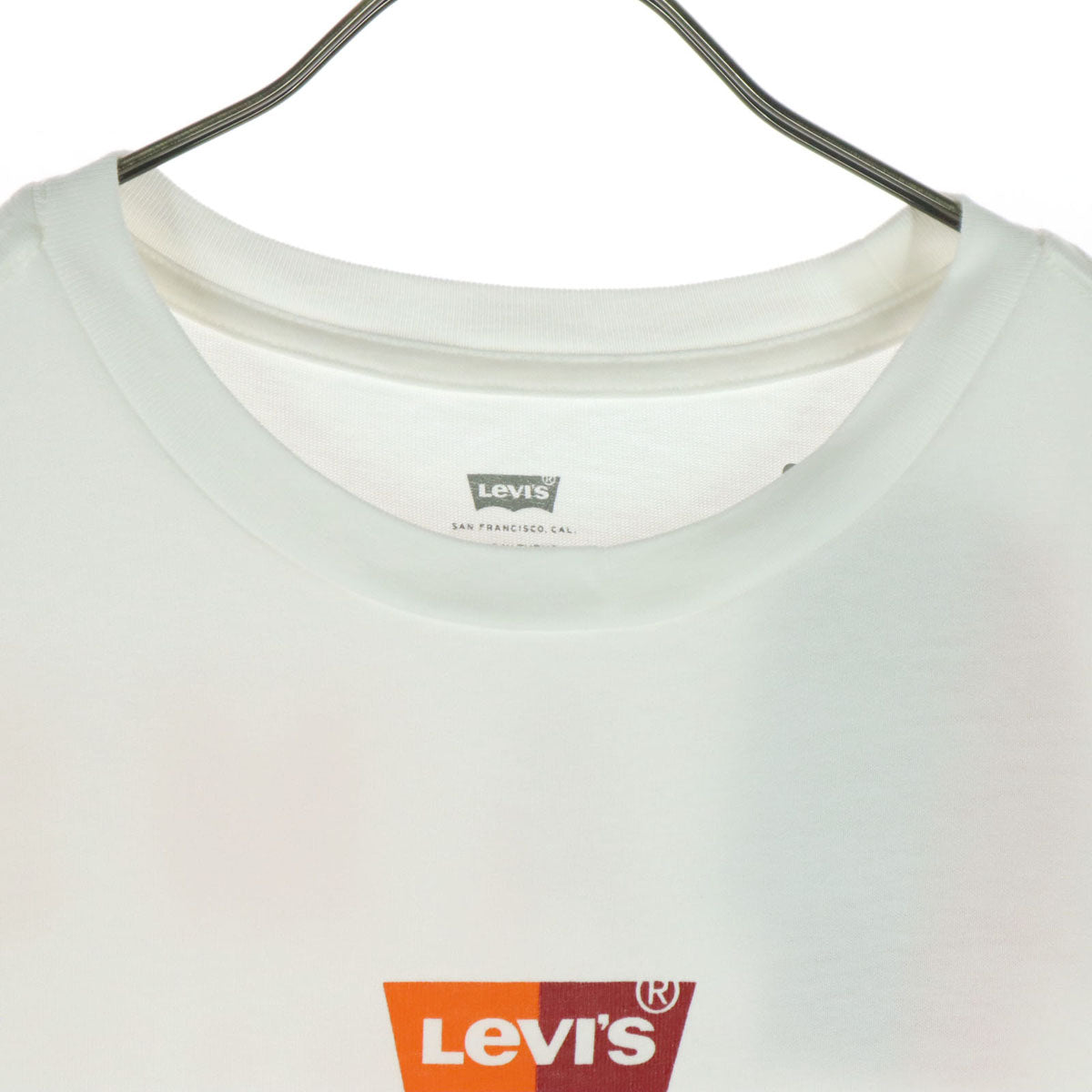 未使用 Levi's リーバイス BEAMS ビームス コラボ ロゴプリント 半袖 Tシャツ XL アイボリー メンズ