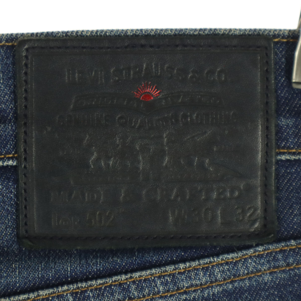 Levi's Made & Crafted リーバイス メイド アンド クラフテッド 502 ストレートデニムパンツ W30 ブルー メンズ