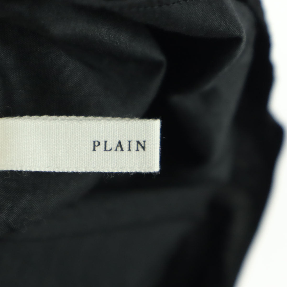 美品 PLAIN PEOPLE プレインピープル 総柄 ロング丈 ギャザースカート 3 ブラック レディース