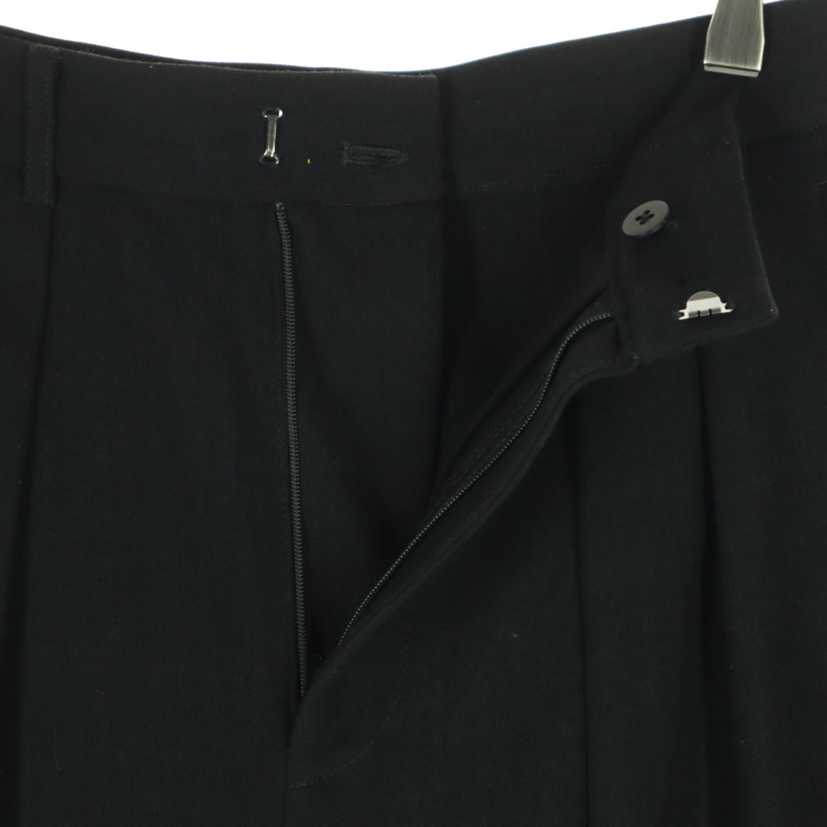 美品 Curensology カレンソロジー 日本製 ロングパンツ 36 ブラック レディース