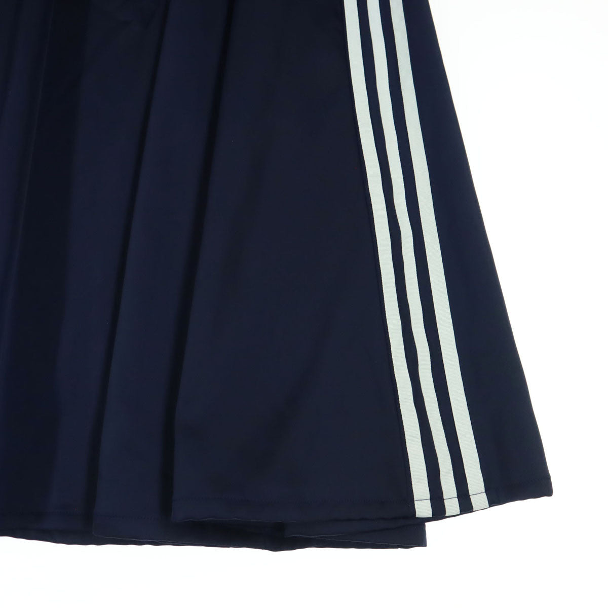 adidas originals アディダス オリジナルス ワンポイントロゴ ロング丈 フレアスカート S ネイビー トレフォイルロゴ レディース