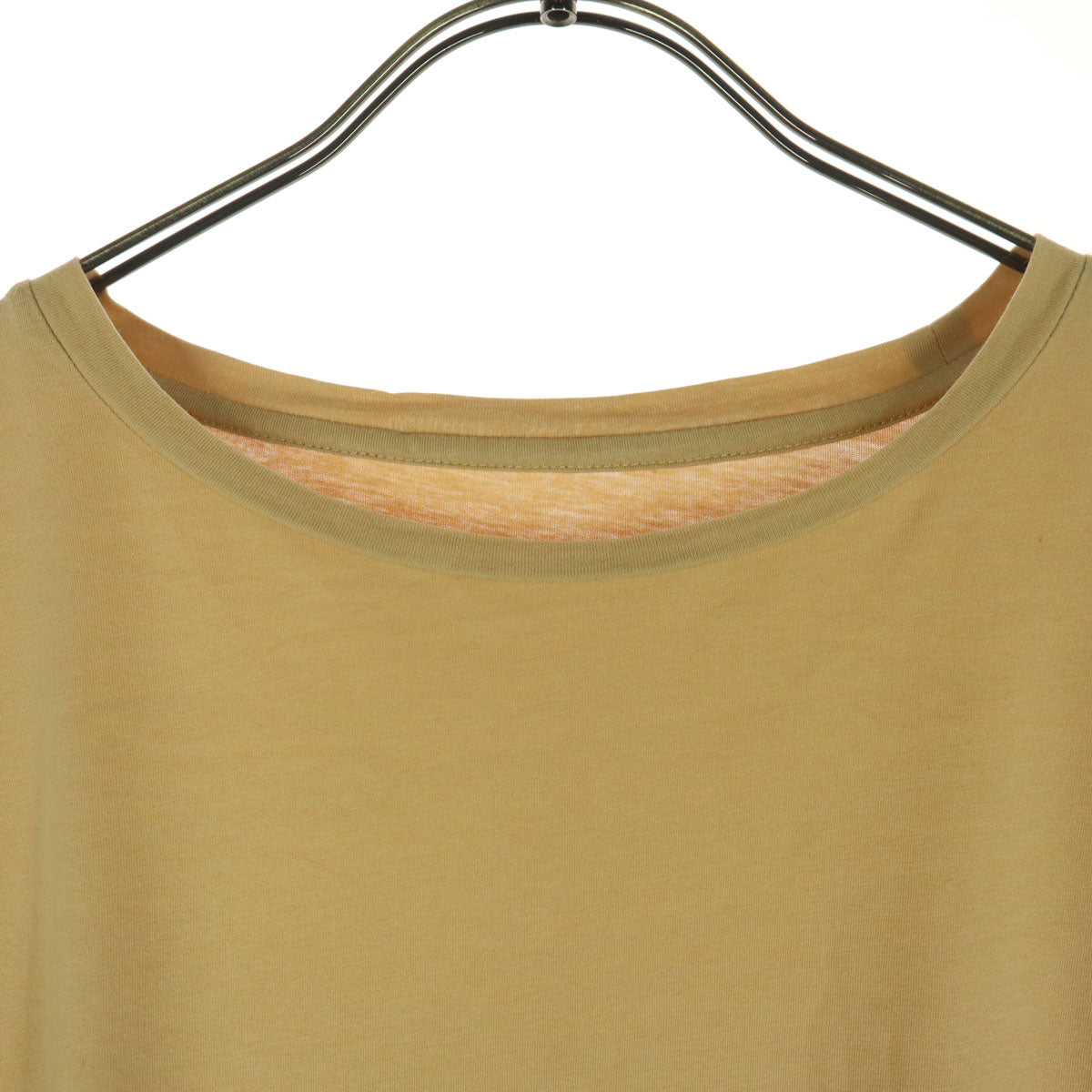 VIVIENNE TAM ヴィヴィアンタム 5分袖 フリル袖 Tシャツ 38 ベージュ レディース