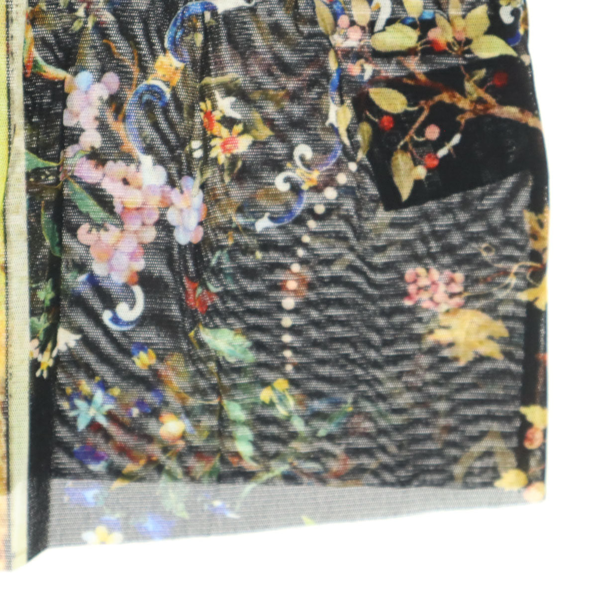 美品 VIVIENNE TAM ヴィヴィアンタム 花柄 5分袖 ブラウス L レディース