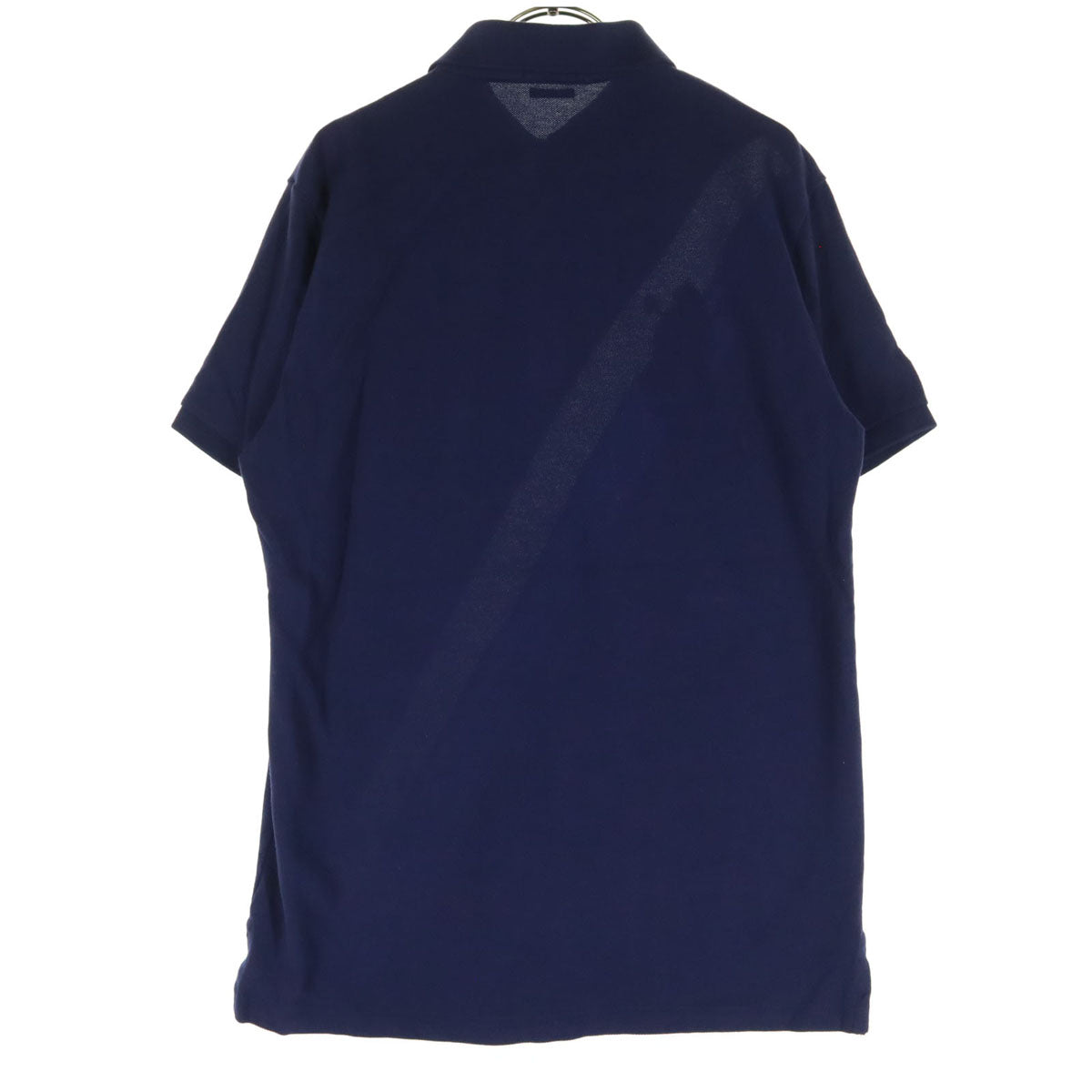 美品 POLO ポロ ビッグポニー ワッペン 半袖 ポロシャツ M ネイビー ラルフローレン CUSTOM FIT メンズ