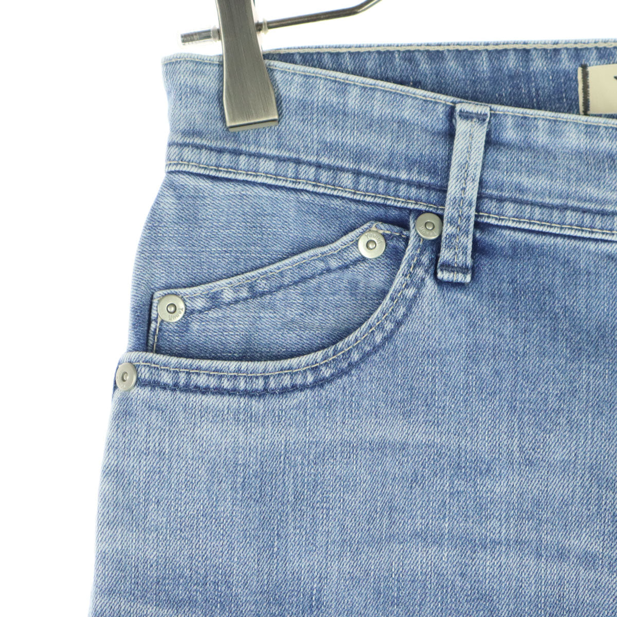 美品 YANUK ヤヌーク 日本製 Really Light ボーイズ ストレートデニムパンツ M ブルー系 レディース
