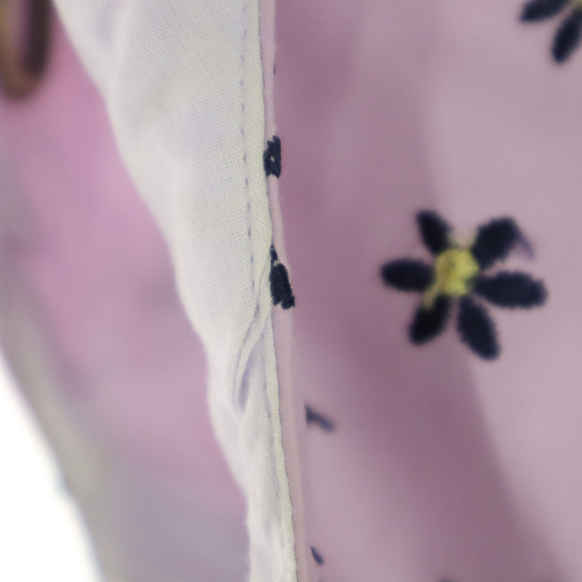 TOCCA トッカ 日本製 花柄総刺繍 ノースリーブ デコルテ 膝丈ワンピース 0 ライトパープル レディース