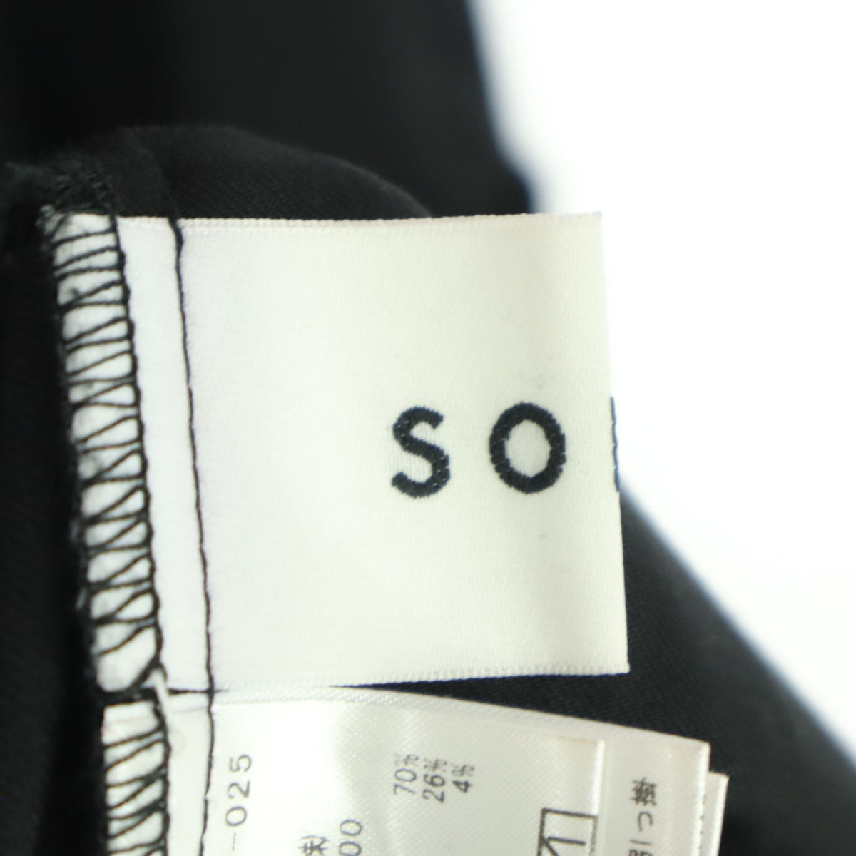 SOEJU ソージュ 半袖 フロントボタン ロング シャツワンピース F ブラック レディース