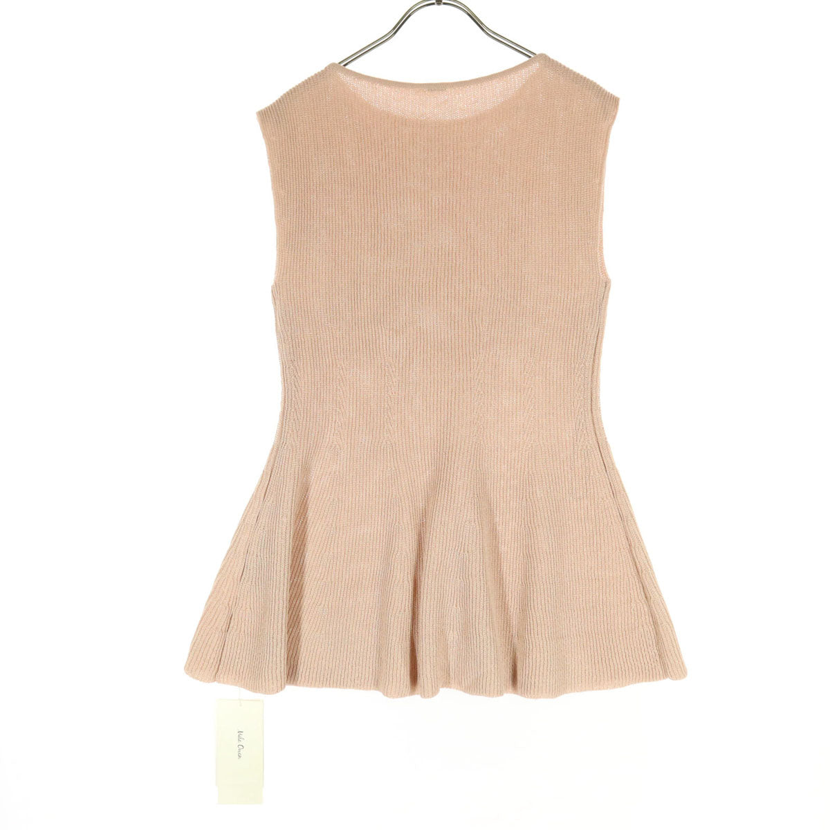 未使用 Mila Owen ミラオーウェン 24SS ノースリーブ ニット 1 ピンク 09WNT242137 レディース