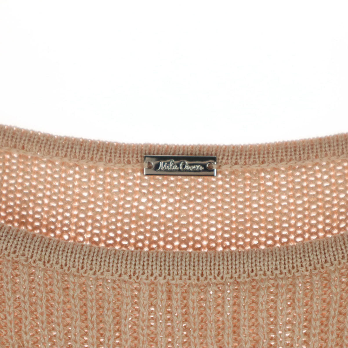 未使用 Mila Owen ミラオーウェン 24SS ノースリーブ ニット 1 ピンク 09WNT242137 レディース