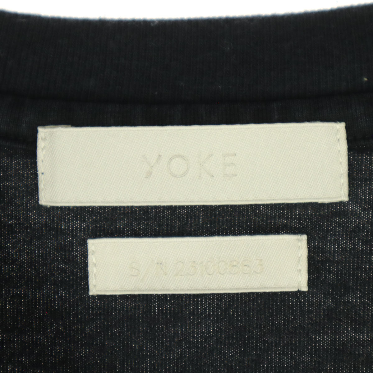 YOKE ヨーク 日本製 半袖 クルーネック Tシャツ S ブラック ビッグサイズ メンズ