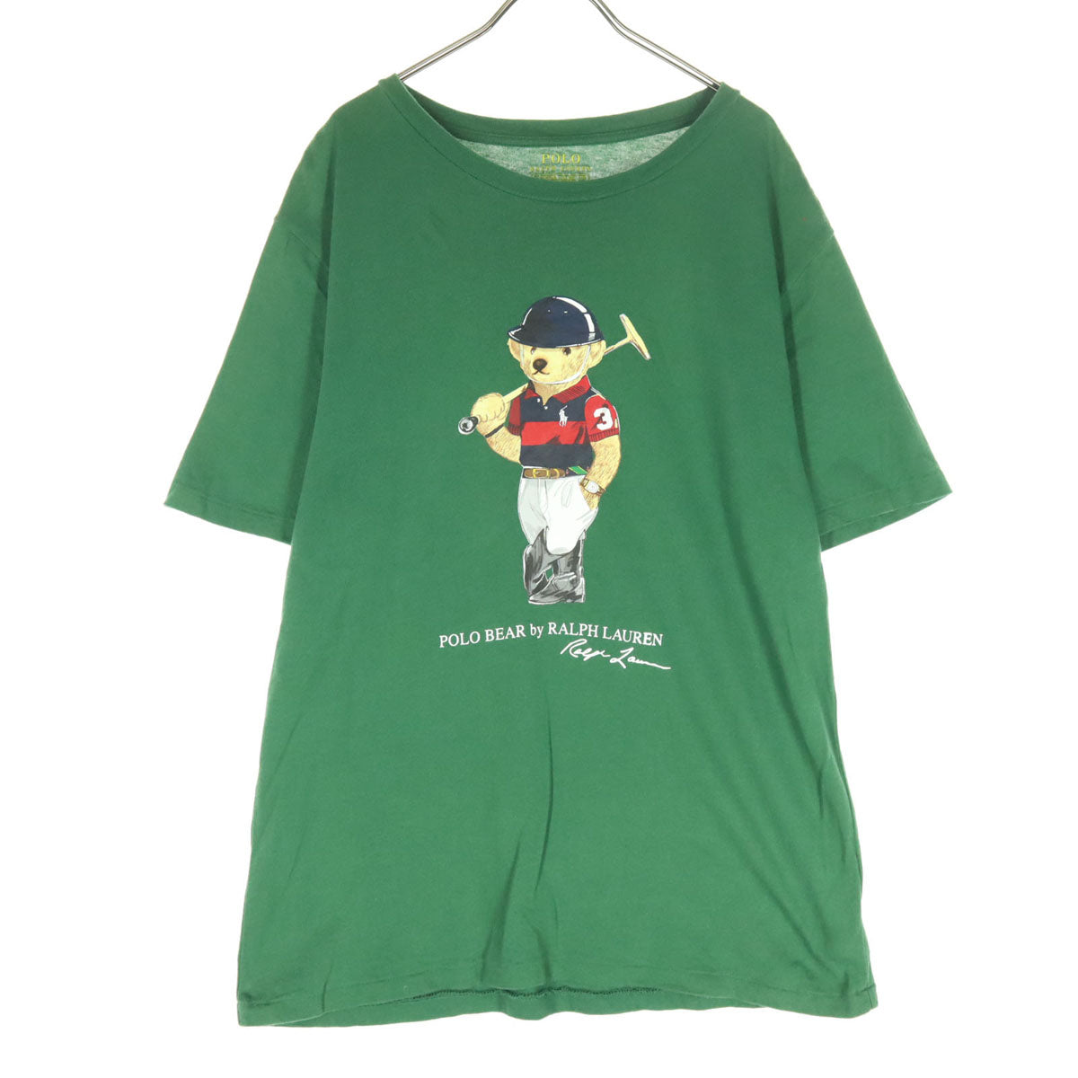 RALPH LAUREN ラルフローレン ポロベア 半袖 クルーネック Tシャツ XL グリーン メンズ