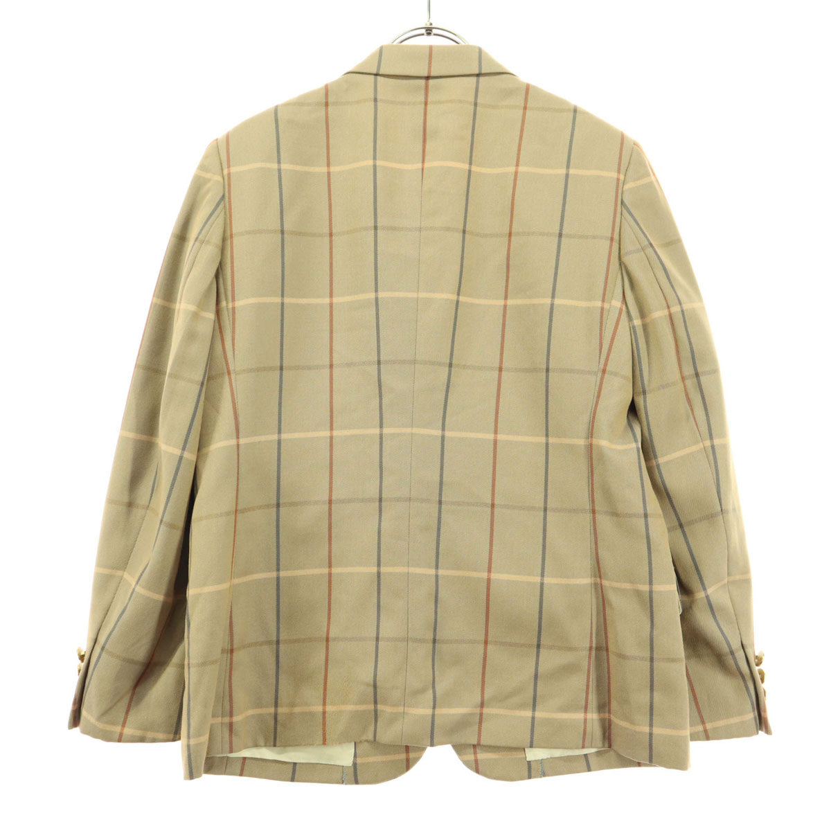 Burberrys バーバリーズ 90s オールド チェック 長袖 金ボタン ブレザー ブラウン レディース