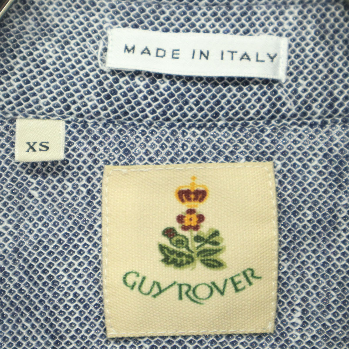 美品 GUY ROVER ギローバー イタリア製 長袖 コットンシャツ XS グレー メンズ