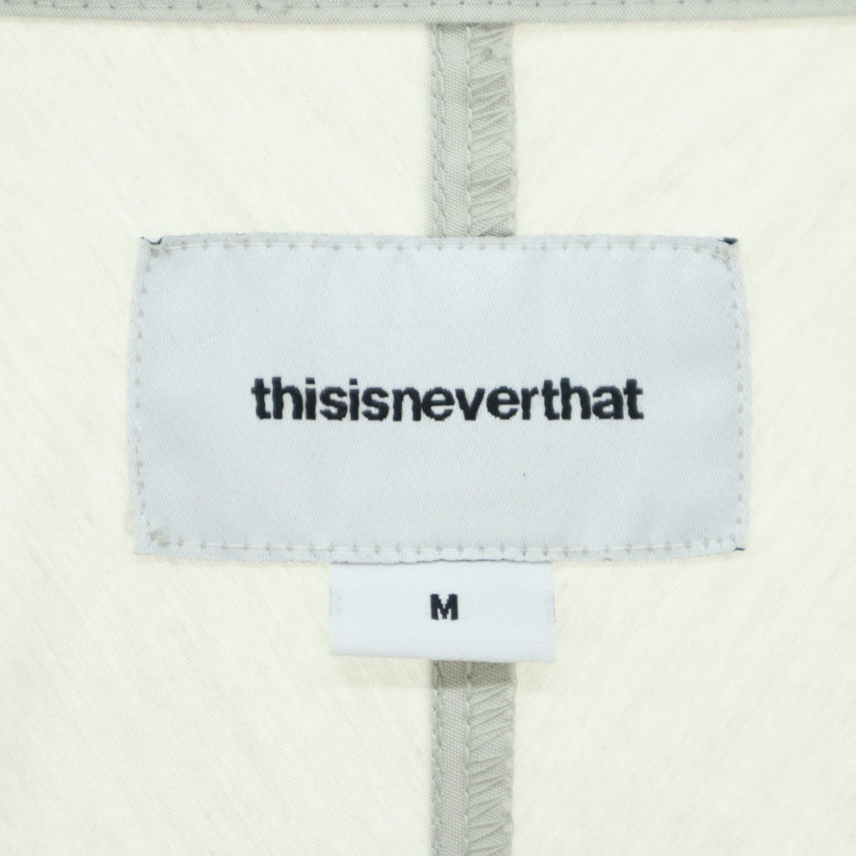 thisisneverthat ディスイズネバーザット ロゴ刺繍 長袖 トラックジャケット M グレー系 メンズ